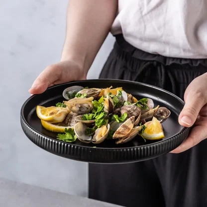 Plain Matte Ripple Dish Set - Image 5