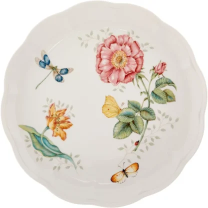 Printed Butterfly Round Dish Set - Image 4