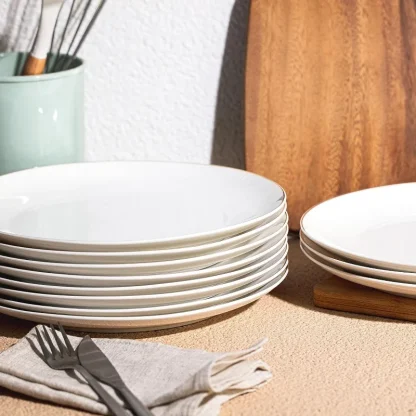 Gold-like Thin Trim Dish Set - Image 6