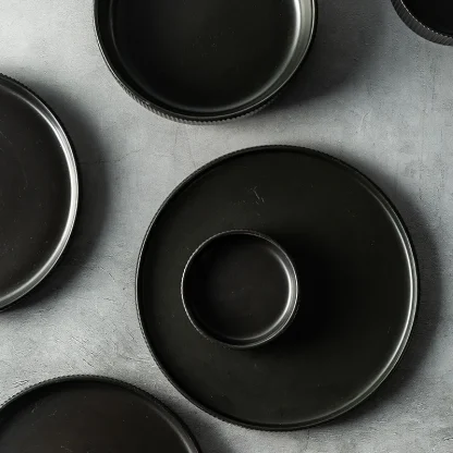Plain Matte Ripple Dish Set - Image 7