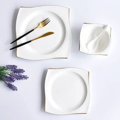 Minimalist Square Dish Set