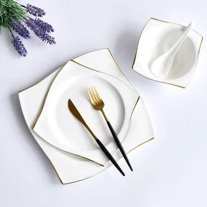 Minimalist Square Dish Set - Image 3