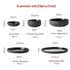 black-8-person-set