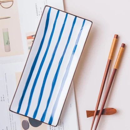 Rectangular Blue Dish Set - Image 2