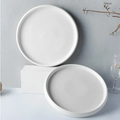 Plain White Anti Slip Dish Set - Image 6