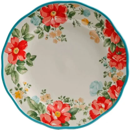 Vintage-style Floral Dish Set - Image 2