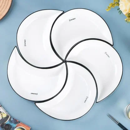 Moon Shape Creative Dish Set - Image 6