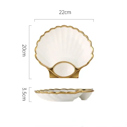 Shell Shaped Modern Dish Set - Image 5