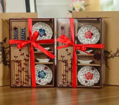 Floral Print Sushi Dish Set - Image 5