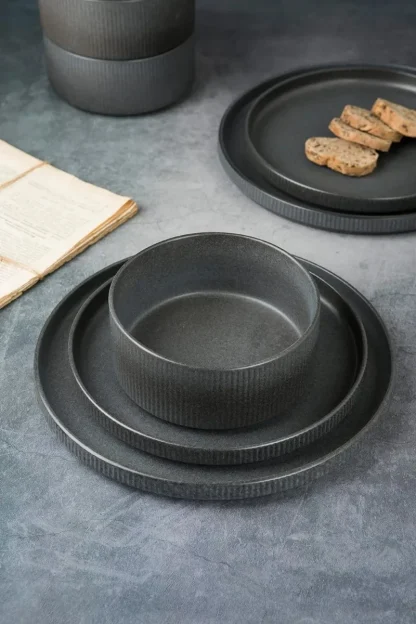 Modern Plain Round Dish Set - Image 2