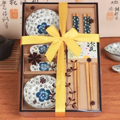 Floral Print Sushi Dish Set - Image 4