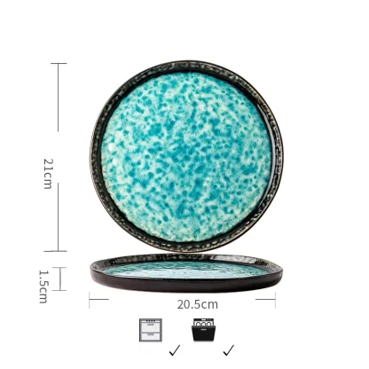 Vintage-style Round Dish Set - Image 7